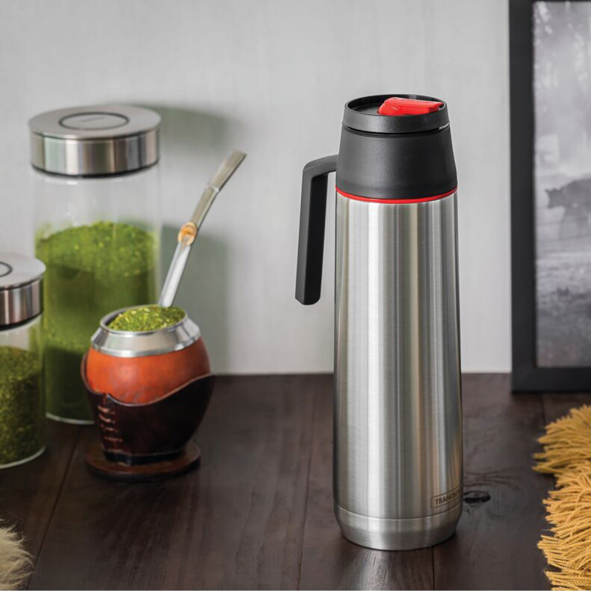 TERMO MATE TRAMONTINA INOX PICO EXATA 1L T616403