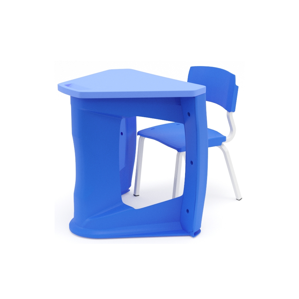 SILLA ESCOLAR PLAXMETAL 003120 AZUL