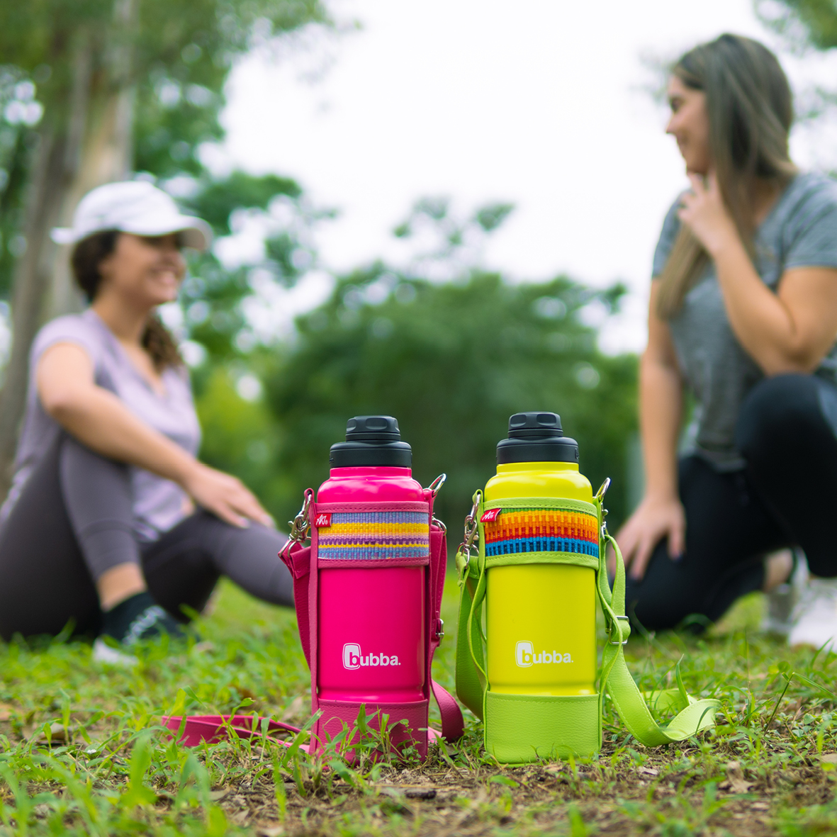 COMBO BOTELLA BUBBA TRAILBLAZER ROSA+PORTA TERMO