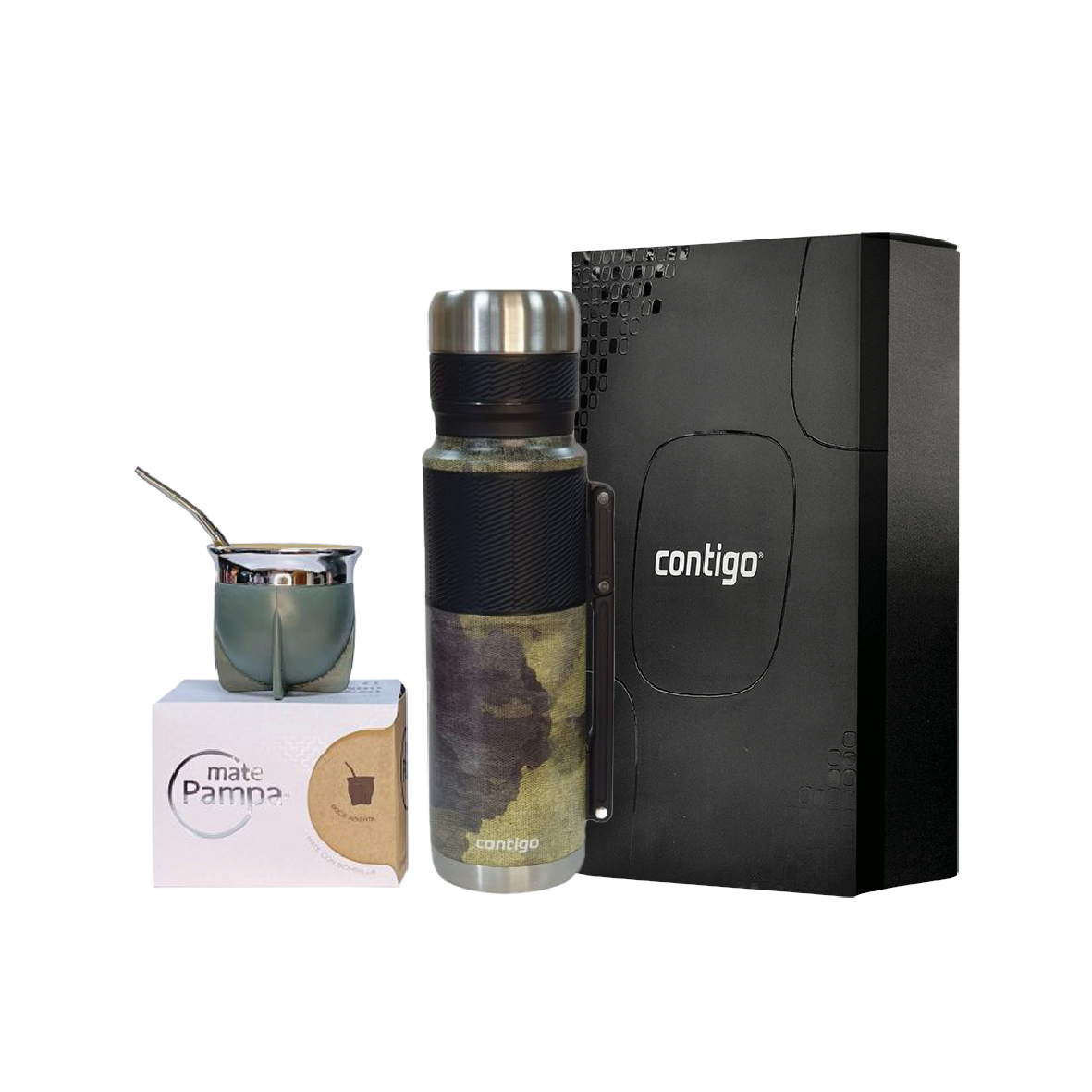 COMBO MATERO CONTIGO CAMMO+CAJA DE REGALO