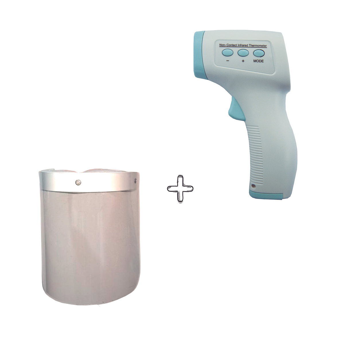 TERMOMETRO INFRARROJO YRK-002A + PROTECTOR FACIAL