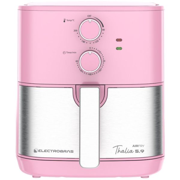 AIR FRYER ELECTROBRAS THALIA +CAFETERA THALIA +REGALO SECADOR CHROME PINK SC-36