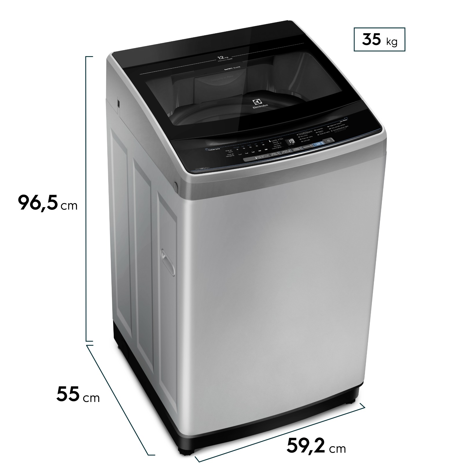 LAVARROPAS ELECTROLUX  EWIV12 SUPERIOR 12KG SILVER