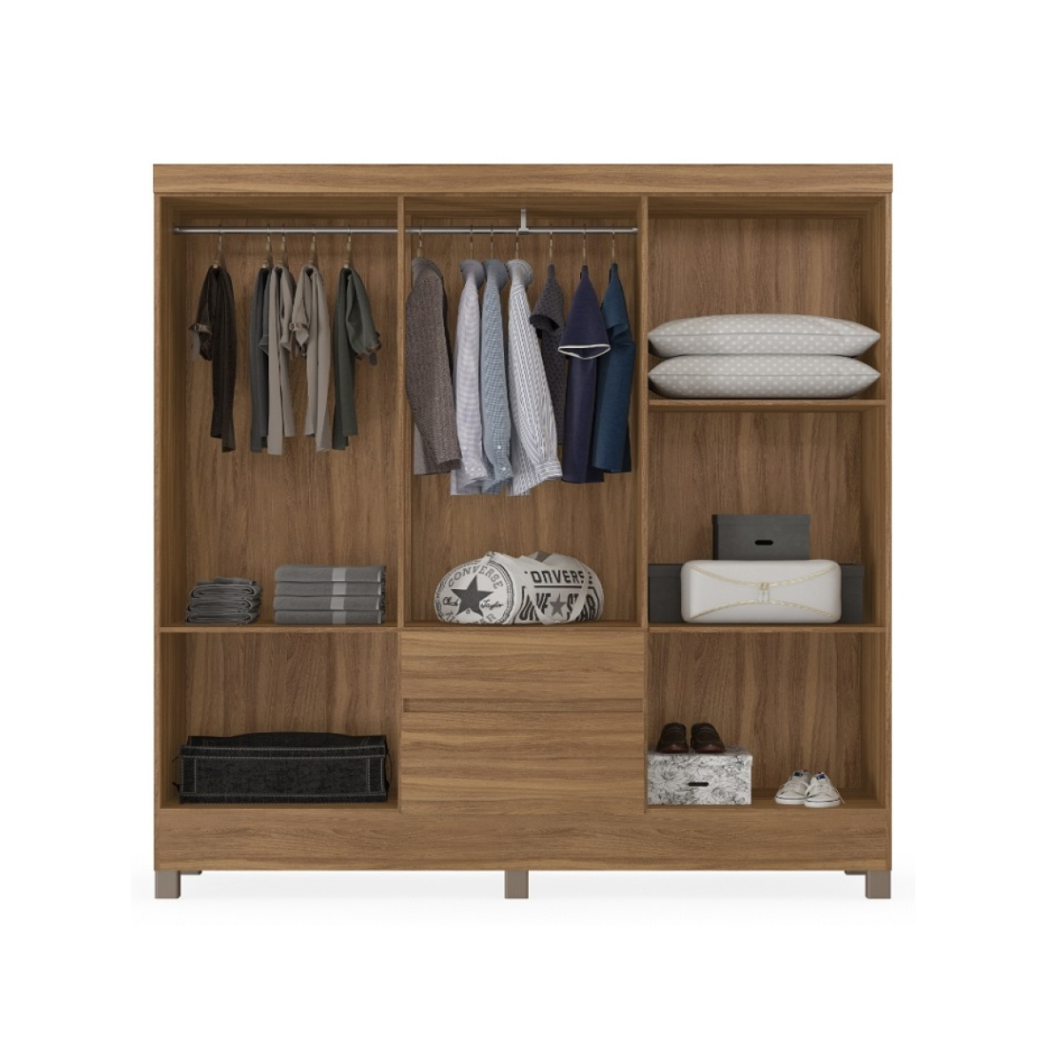 ROPERO MOVEL MAX FLASH 6 PUERTAS EBANO