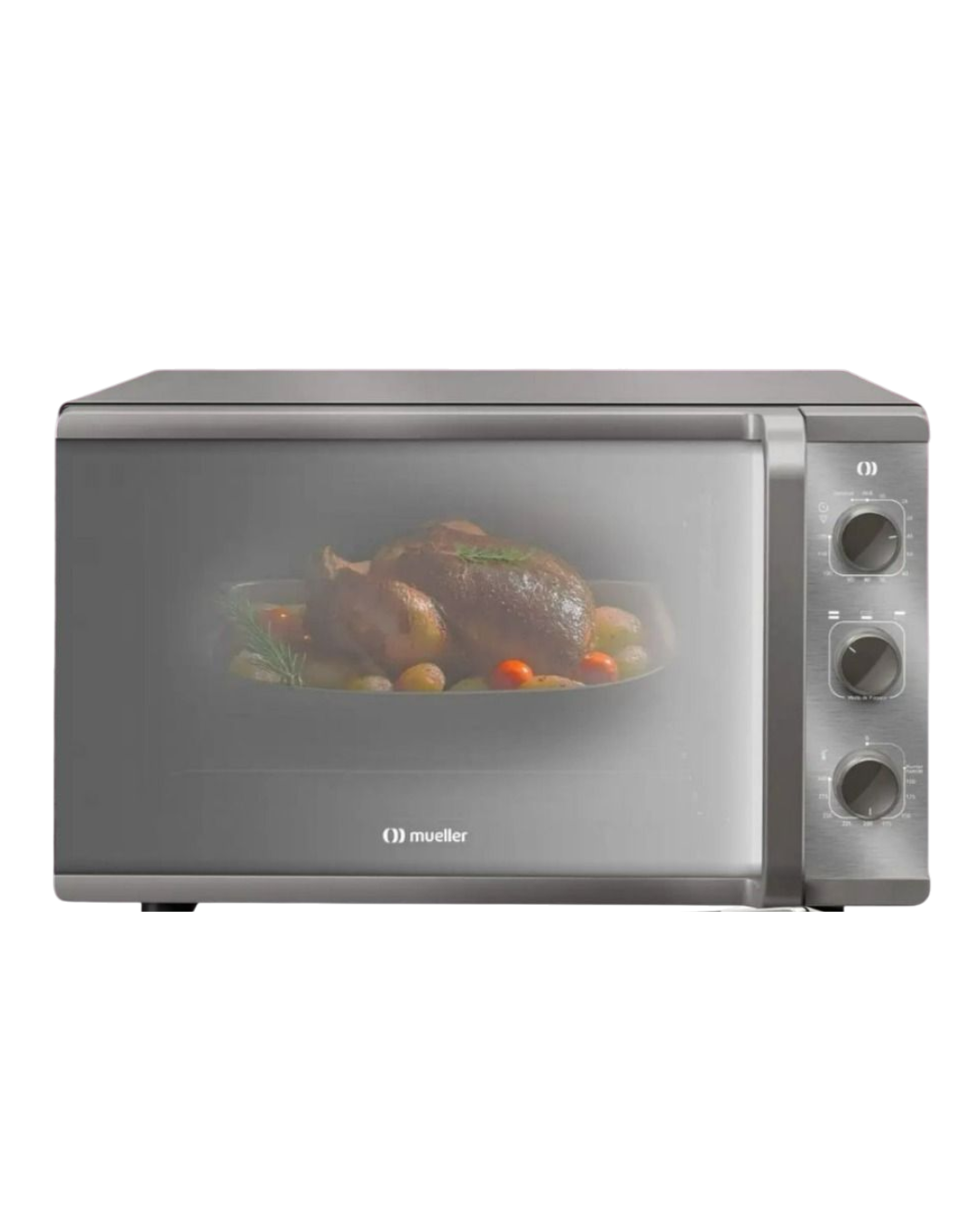 HORNO MUELLER SAPORE 50LTS ESPEJADO PLATA MFB50K
