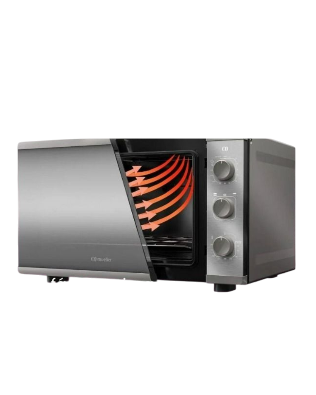 HORNO MUELLER SAPORE 50LTS ESPEJADO PLATA MFB50K