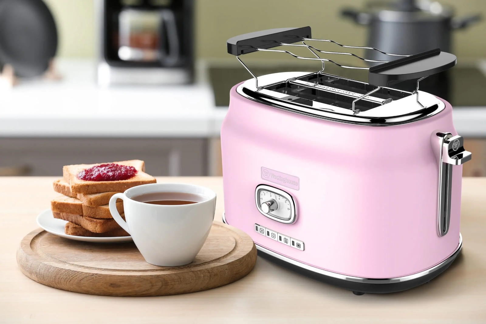 TOSTADORA WESTINGHOUSE 2P RETRO PINK WKTTB857PK